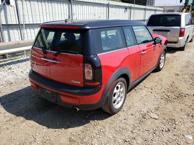 WMWZF3C50ET493485 - 2014 MINI COOPER CLU RED photo 4