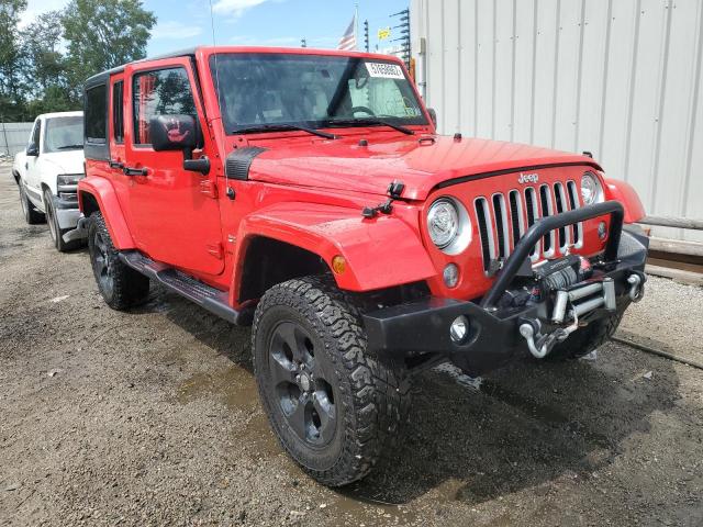 1C4BJWEG0JL936425 - 2018 JEEP WRANGLER U RED photo 1