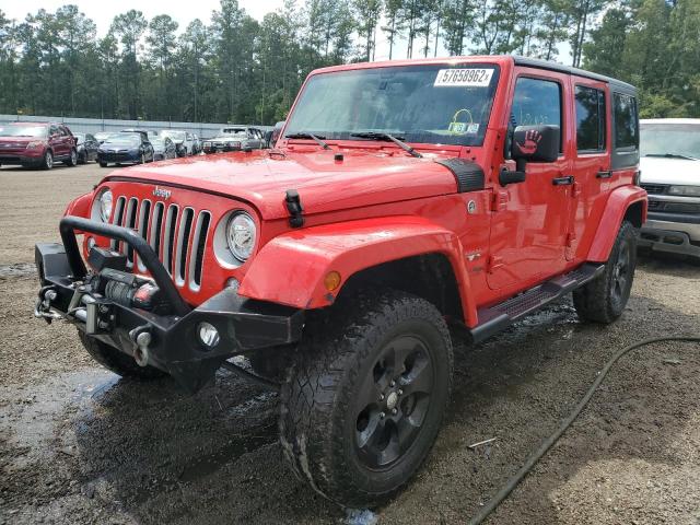 1C4BJWEG0JL936425 - 2018 JEEP WRANGLER U RED photo 2