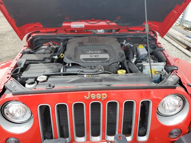 1C4BJWEG0JL936425 - 2018 JEEP WRANGLER U RED photo 7