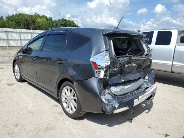 JTDZN3EU8D3274721 - 2013 TOYOTA PRIUS V GRAY photo 3