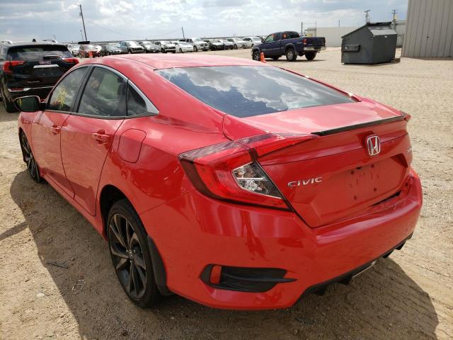 2HGFC2F86LH524927 - 2020 HONDA CIVIC SPOR RED photo 3