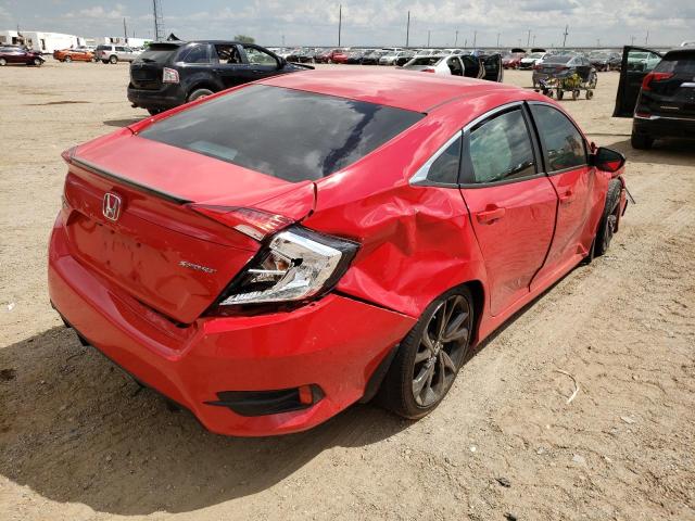 2HGFC2F86LH524927 - 2020 HONDA CIVIC SPOR RED photo 4