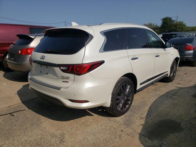 5N1DL0MM0LC531459 - 2020 INFINITI QX60 LUXE WHITE photo 4