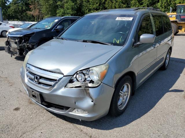 5FNRL38825B075270 - 2005 HONDA ODYSSEY TO SILVER photo 2