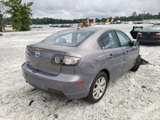 JM1BK32F681785264 - 2008 MAZDA 3 I GRAY photo 4