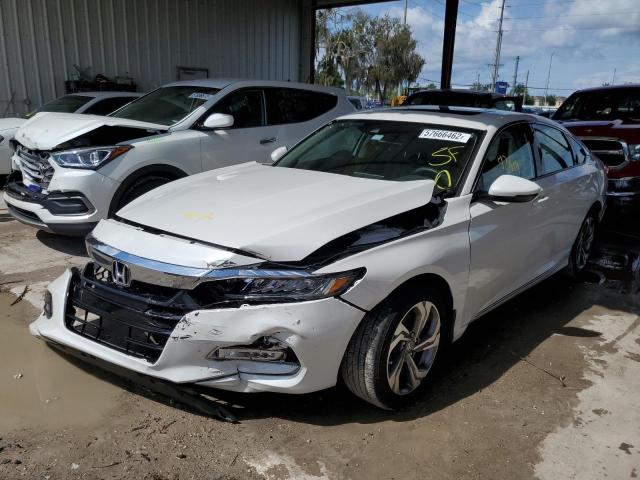 1HGCV1F5XKA058980 - 2019 HONDA ACCORD EXL WHITE photo 2