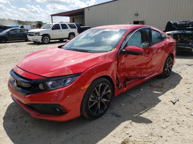 2HGFC2F86LH597361 - 2020 HONDA CIVIC SPOR RED photo 2