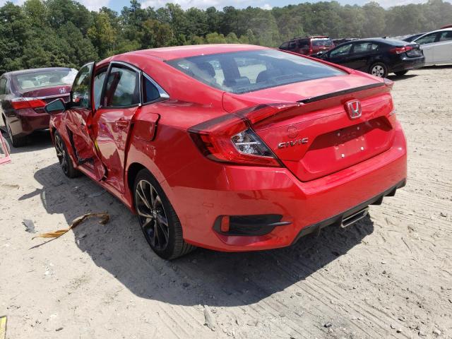 2HGFC2F86LH597361 - 2020 HONDA CIVIC SPOR RED photo 3