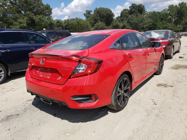 2HGFC2F86LH597361 - 2020 HONDA CIVIC SPOR RED photo 4