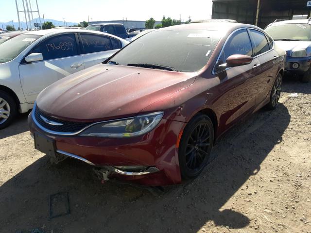 1C3CCCCGXFN514078 - 2015 CHRYSLER 200 C BURGUNDY photo 2