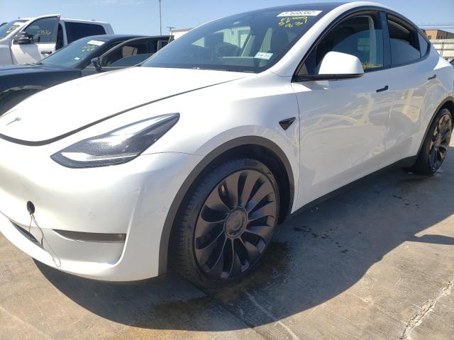 5YJYGDEF6MF268447 - 2021 TESLA MODEL Y Blanc photo 9