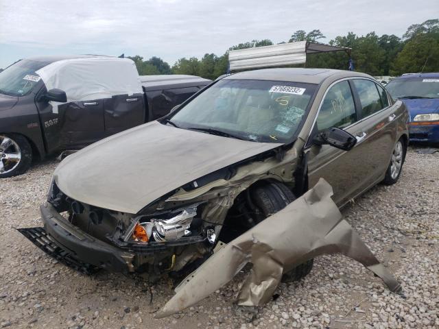 1HGCP36808A052212 - 2008 HONDA ACCORD EXL BEIGE photo 2