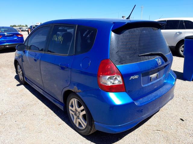 JHMGD38627S031244 - 2007 HONDA FIT S  photo 3