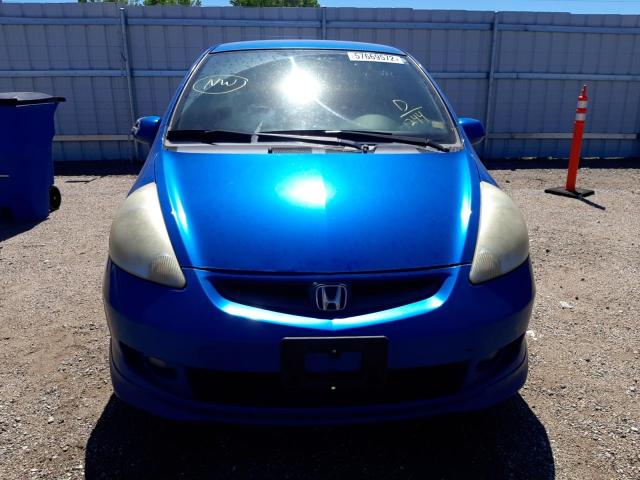 JHMGD38627S031244 - 2007 HONDA FIT S  photo 9