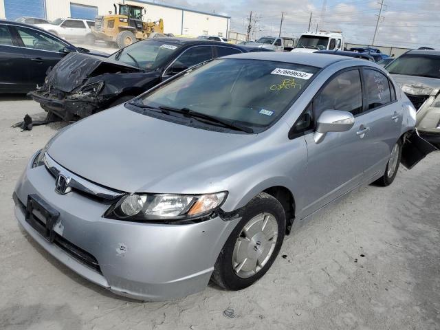 JHMFA36248S029033 - 2008 HONDA CIVIC HYBR SILVER photo 2