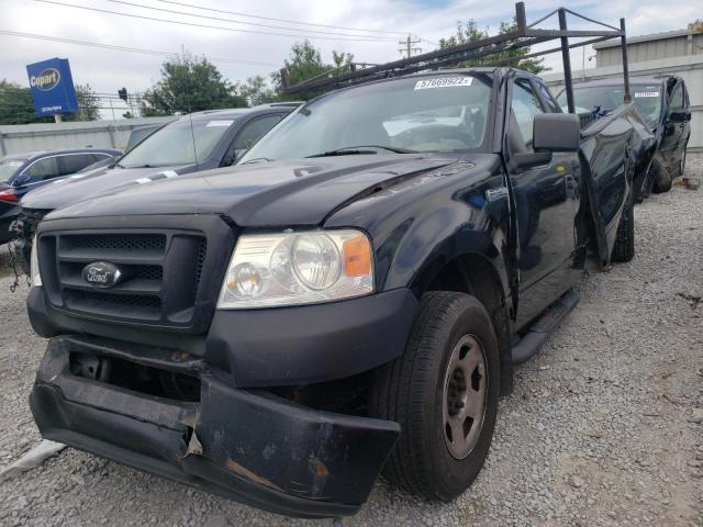 1FTRF12286NB86117 - 2006 FORD F150 BLACK photo 2