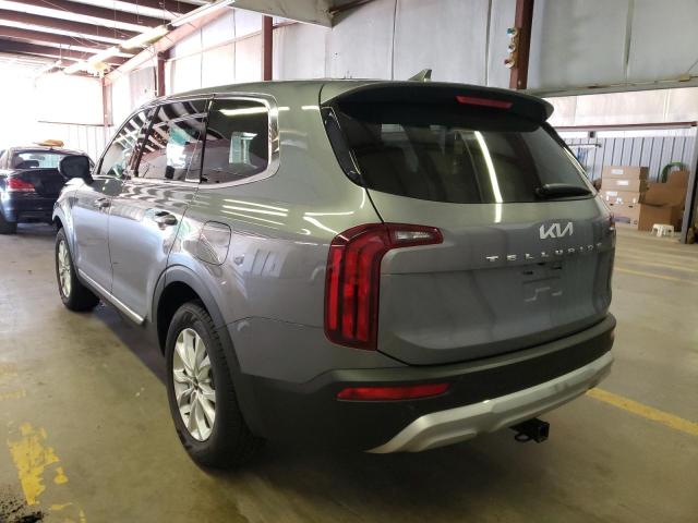 5XYP24HC7NG253316 - 2022 KIA TELLURIDE SILVER photo 3