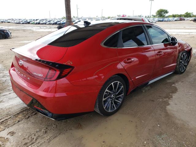 5NPEH4J21LH048880 - 2020 HYUNDAI SONATA LIM RED photo 4