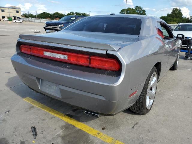 2C3CDYAG2DH629082 - 2013 DODGE CHALLENGER GRAY photo 4