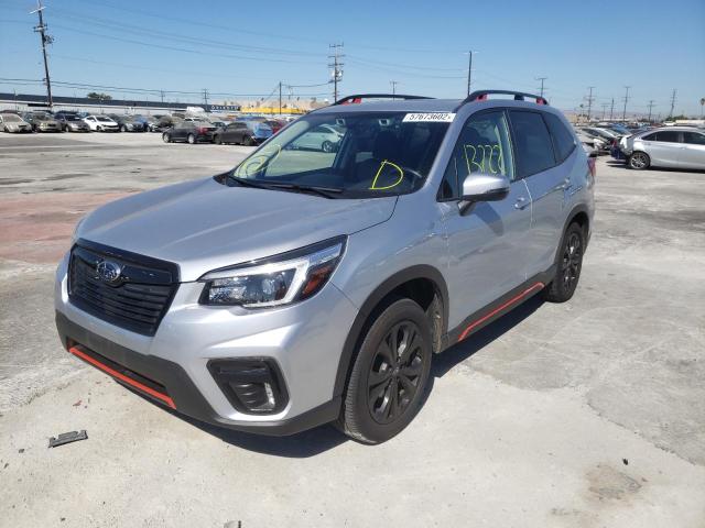 JF2SKARC8MH503743 - 2021 SUBARU FORESTER S SILVER photo 2