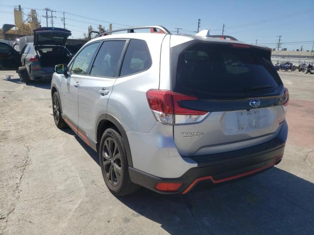 JF2SKARC8MH503743 - 2021 SUBARU FORESTER S SILVER photo 3