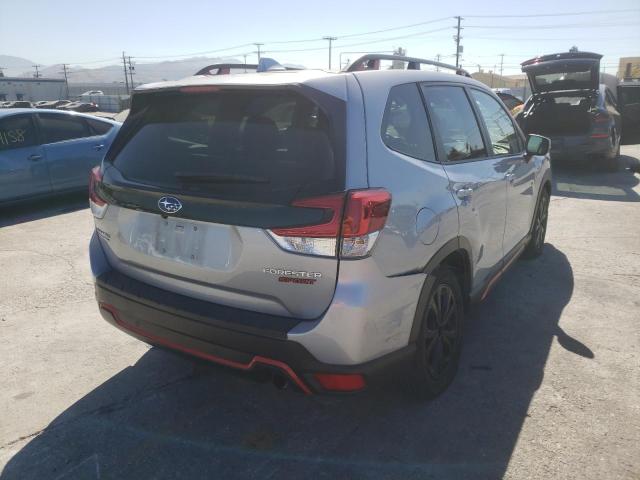 JF2SKARC8MH503743 - 2021 SUBARU FORESTER S SILVER photo 4