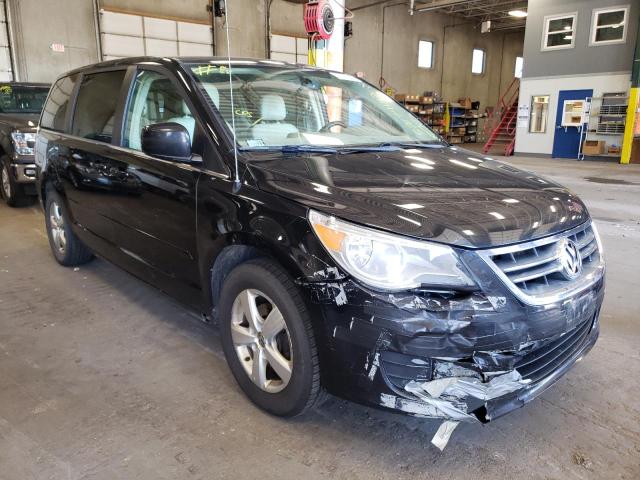 2V4RW3D1XAR348489 - 2010 VOLKSWAGEN ROUTAN SE BLACK photo 1