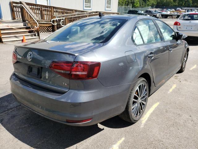 3VWD17AJ5GM360125 - 2016 VOLKSWAGEN JETTA SPOR GRAY photo 4