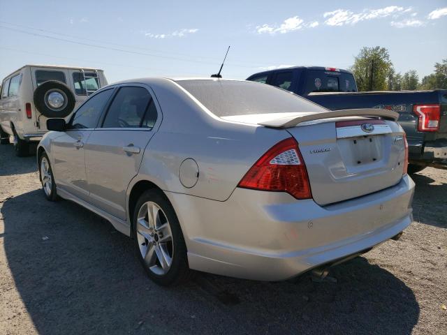 3FAHP0KC4AR426822 - 2010 FORD FUSION SPO SILVER photo 3