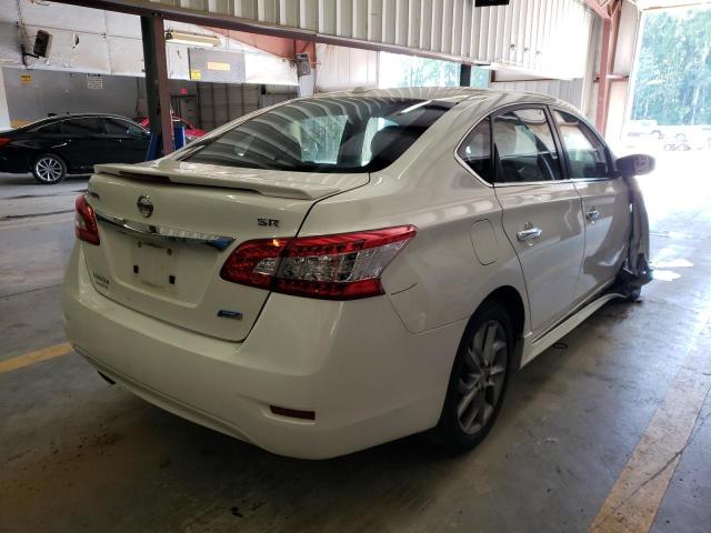 3N1AB7AP3EL654278 - 2014 NISSAN SENTRA S WHITE photo 4