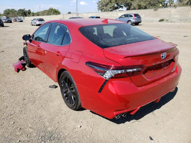 4T1K31AK8NU035483 - 2022 TOYOTA CAMRY XSE RED photo 3