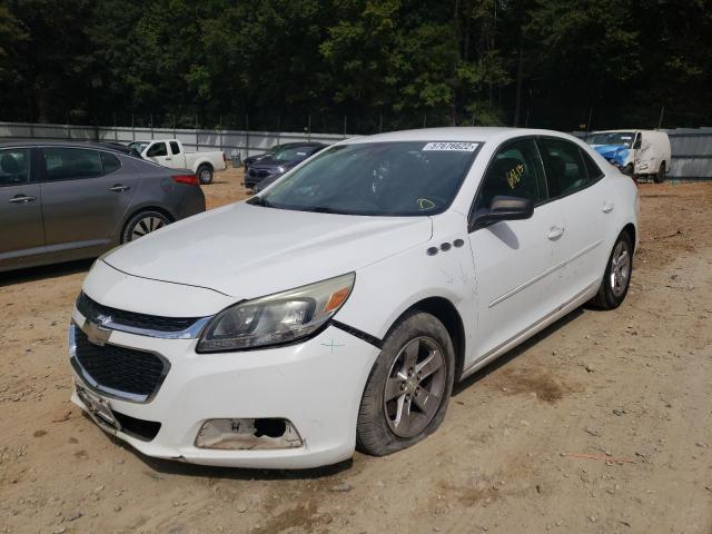 1G11B5SLXFF122494 - 2015 CHEVROLET MALIBU LS WHITE photo 2