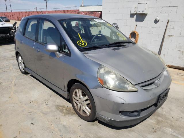 JHMGD38677S011927 - 2007 HONDA FIT S GRAY photo 1