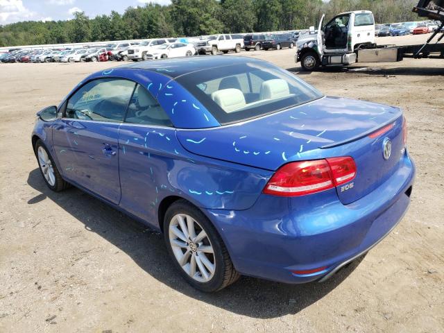 WVWBW7AH6CV011130 - 2012 VOLKSWAGEN EOS KOMFOR 蓝色 照片 3