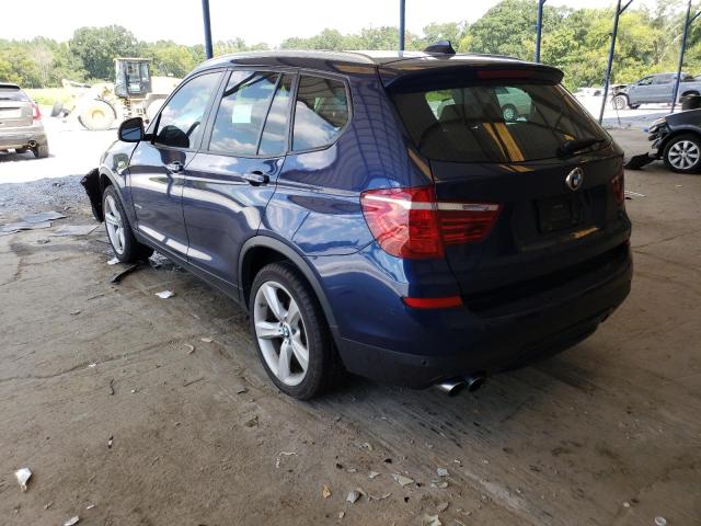 5UXWZ7C35H0X43228 - 2017 BMW X3 SDRIVE2 BLUE photo 3