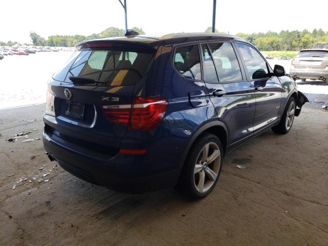 5UXWZ7C35H0X43228 - 2017 BMW X3 SDRIVE2 BLUE photo 4