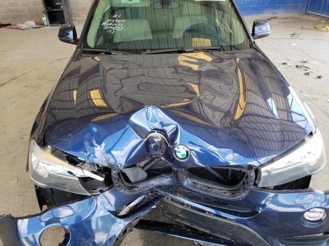 5UXWZ7C35H0X43228 - 2017 BMW X3 SDRIVE2 BLUE photo 7
