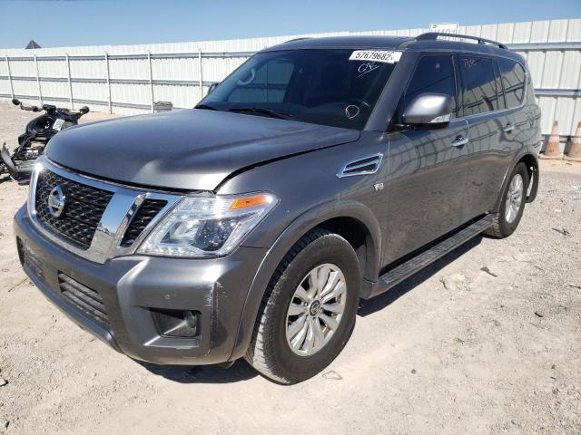 JN8AY2ND3L9105303 - 2020 NISSAN ARMADA SV GRAY photo 2