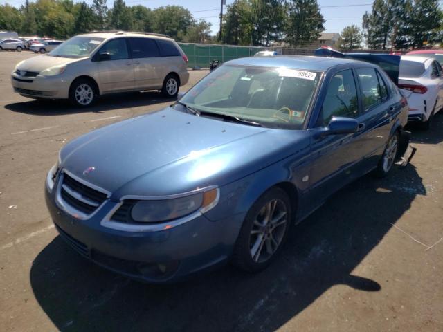 YS3ED49G583514009 - 2008 SAAB 9-5 2.3T BLUE photo 2