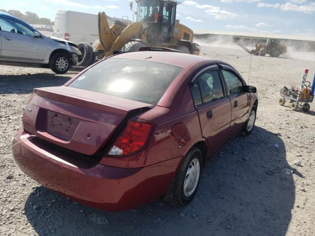 1G8AG52F64Z161186 - 2004 SATURN ION LEVEL BURGUNDY photo 4