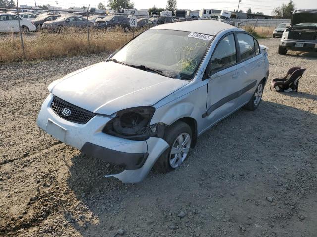 KNADE123986307320 - 2008 KIA RIO BASE SILVER photo 2