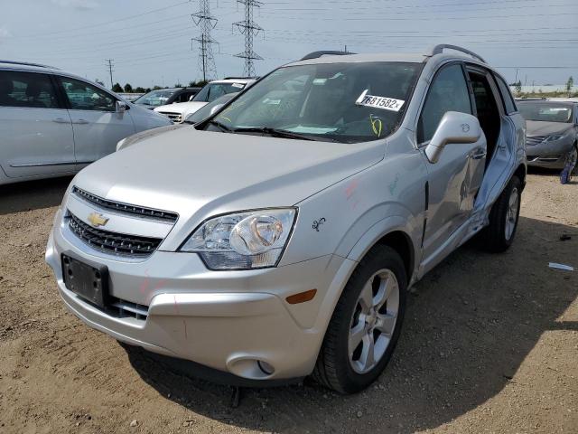 3GNAL4EK1ES636978 - 2014 CHEVROLET CAPTIVA LT SILVER photo 2