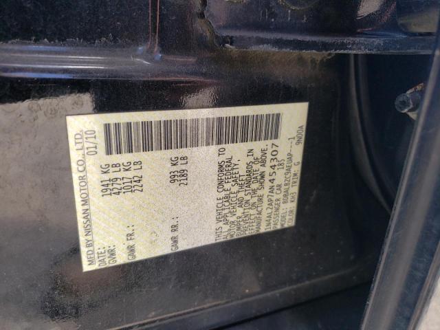 1N4AL2AP7AN454307 - 2010 NISSAN ALTIMA BAS BLACK photo 10