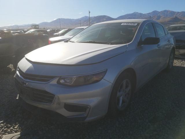 1G1ZB5ST0JF177015 - 2018 CHEVROLET MALIBU LS SILVER photo 2