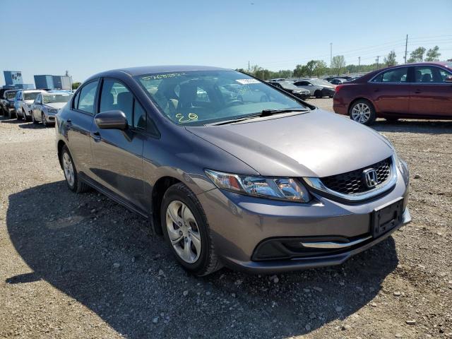 19XFB2F59EE051949 - 2014 HONDA CIVIC LX GRAY photo 1