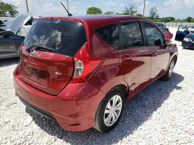 3N1CE2CPXKL361747 - 2019 NISSAN VERSA NOTE RED photo 4