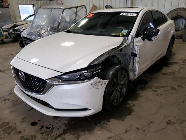 JM1GL1VM3J1305348 - 2018 MAZDA 6 TOURING WHITE photo 2