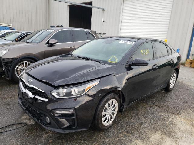 3KPF24AD3LE140309 - 2020 KIA FORTE FE BLACK photo 2