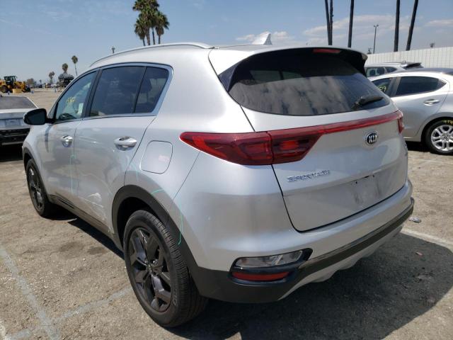 KNDP63AC5L7794934 - 2020 KIA SPORTAGE S SILVER photo 3